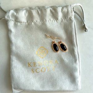 Kendra Scott earrings, black, small drop